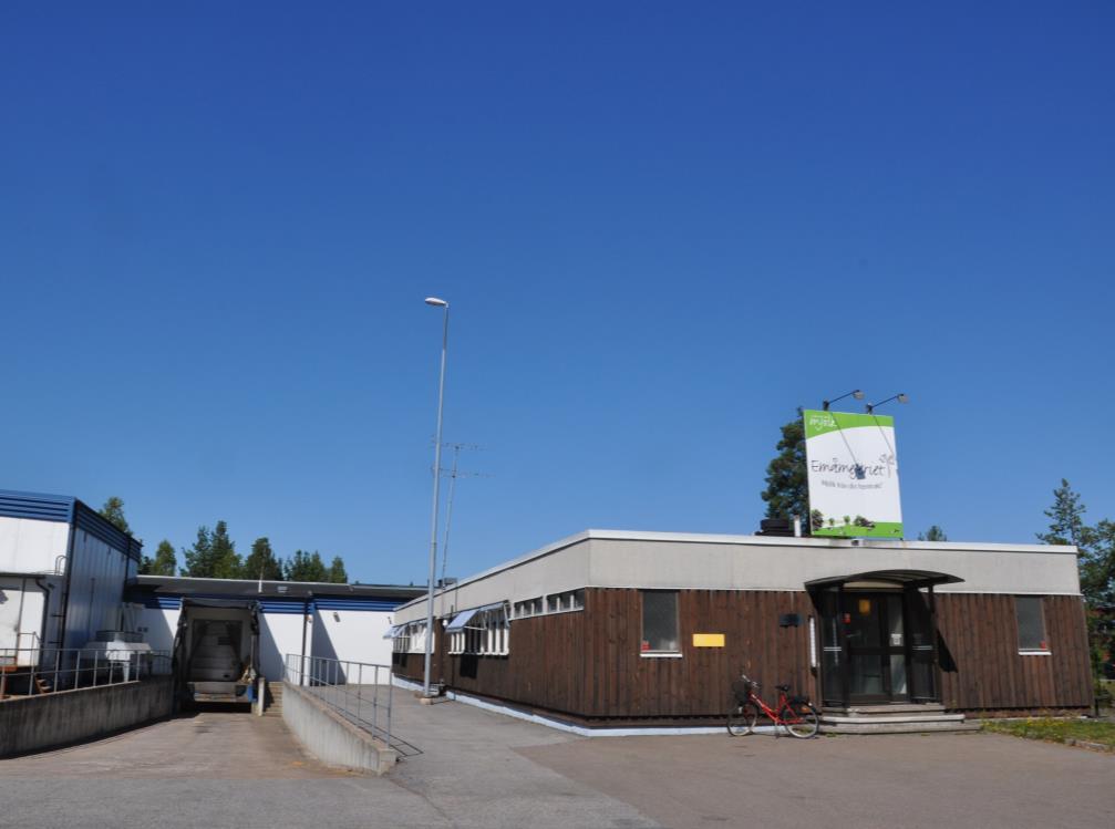 Emåmejeriet i Hultsfred Förgasare med motor 40 kw el 100 kw värme Ombyggt pannrum för att förgasare och ny ackumulatortank ska få