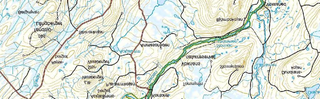 Länsstyrelsen Gävleborg Bakgrundskarta: Vägkartan Skala 1:100 000 0 0,5 1 2 3 4