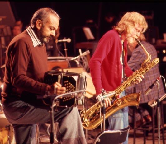 Presentation av musikern, kompositören Gerry Mulligan gjorde en skiva med Astor