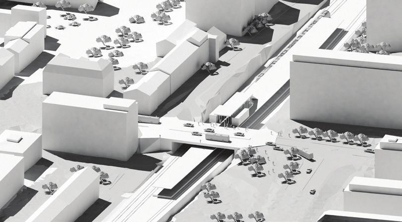 STRÄCKAN HUVUDSTA DUVBO I samverkan med Solna stad planerar vi att bygga en ny pendeltågsstation i Huvudsta, Huvudsta station, med stationsentré på Huvudstagatans bro.