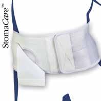 StomaCare mellan vit LSO - Elastisk gördel tillverkad av ett brett dacronband som sytts ihop med elastisk söm för optimal passform. Passar både rak och midjesvängd figurtyp.