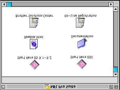 Steg 2 För användare av USB-kabel För Mac OS 9.1 till 9.2 Kontrollera att du har följt anvisningarna i steg 1 Ställa in maskinen på sidorna 4-6.