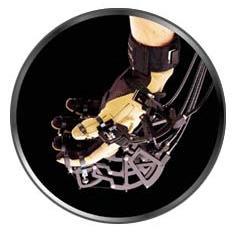 Grasp forces are produced by a network of tendons routed to the fingertips via the exoskeleton.