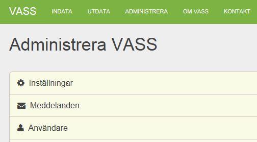 Användare Administration av användare görs under