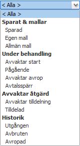 Ta kontakt med din administratör om du inte ser rubriken Konkurrensutsättning när du klickar på fliken Inköp.