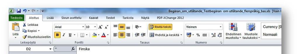 B) Gör en språkversion manuellt genom att spara innehållet i begäran om utlåtande separat i båda språkversionerna.
