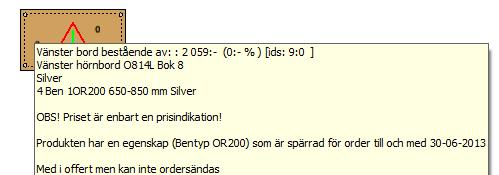 Spärrade produkter i produktion (Movex) Det finns tillfällen som Kinnarps måste stoppa vissa produkter för fel uppstår.