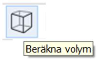 Tryck på ikonen Beräkna Volym, fram kommer en lista med de olika inritade leverantörernas