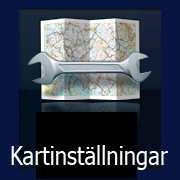 2.3.5 Snabbmenyn Snabbmenyn är ett urval kontroller och funktioner som används ofta under navigering. Denna kan öppnas direkt från kartbilden genom att peka på.