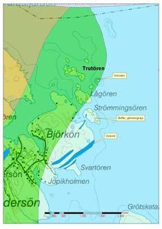 Kvartärgeologi Som de flesta av öarna i Luleå skärgård består Trutören av morän som avsatts av inlandsisen.
