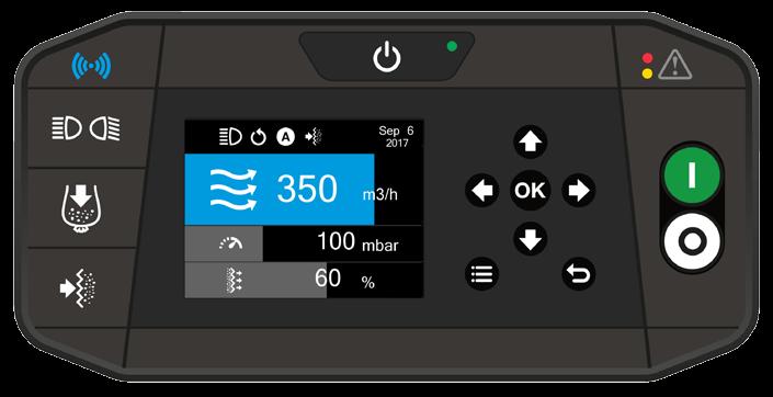 Allt för att du ska kunna fokusera på golvet och i slutändan spara tid och pengar. 8 8 3 7 4 7 Kontrollpanel - översikt 1. ON/STANDBY. Rensa filter* 2. START/STOPP av stoftavskiljarmotor* 7.