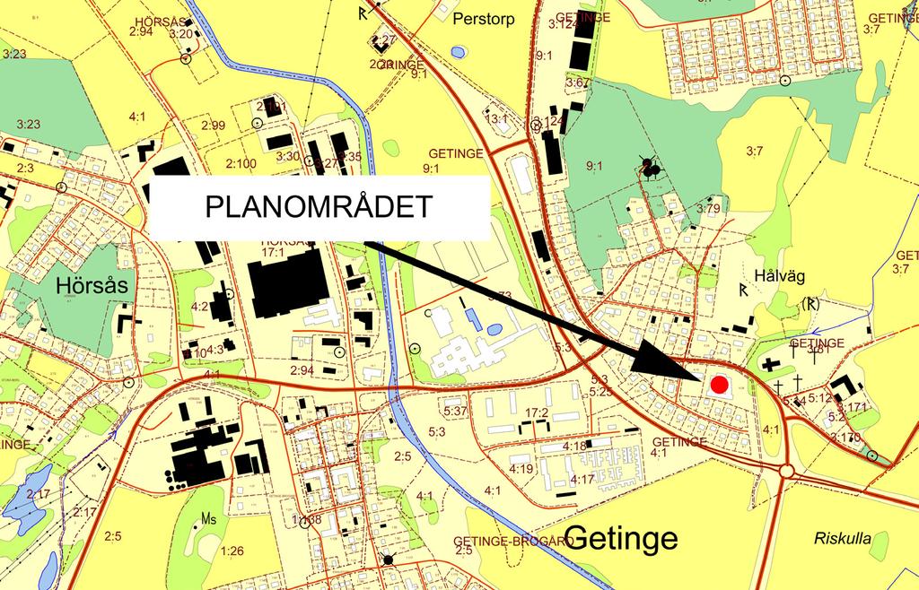 Markägoförhållanden Fastigheten Getinge 4:15 och 5:26 är i privat ägo.