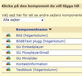 g) I fältet Innehållsramens namn ger fyller du i artikelns namn, "Utbildning, höger". Notera att Innehållstypen är Miniartikel.