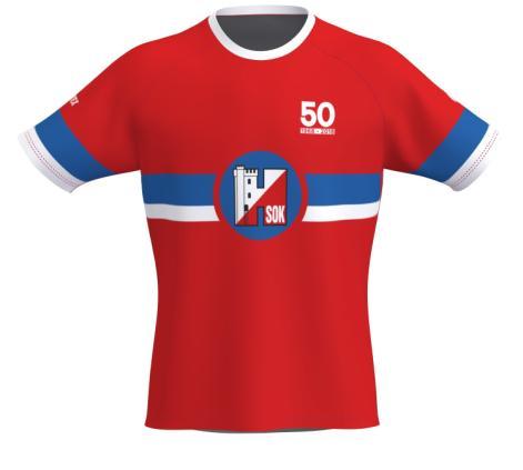 Jubileumströja...... Med anledning av HSOK:s 50-års jubileum tog Jubileumskommittén fram en modern retro tröja designad av Mathias Persson.