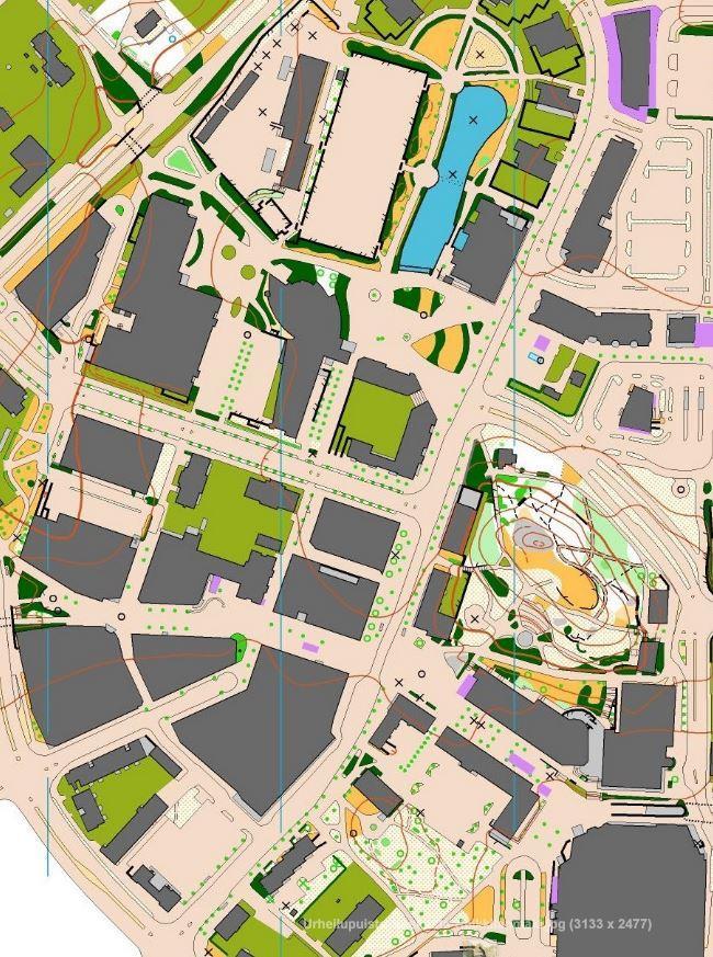 Centrumområdet, syd Några iakttagelser kring centrumområdet. Banorna kommer högst troligen att passera detta område i något skede.