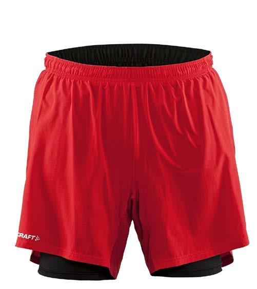 Byxlinningen är bred och mjuk, och håller shortsen uppe utan att något trycker mot magen. Det bildas inte heller någon svettrand. Resåren gör dess utom att shortsen sitter ännu bättre.