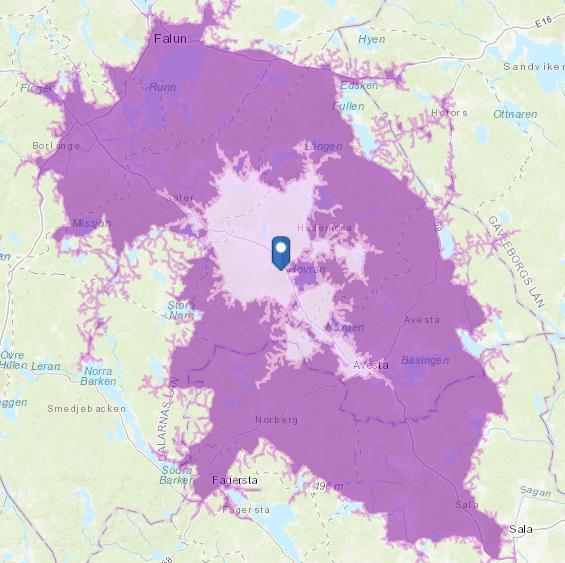 MARKNADS- & UPPTAGNINGSOMRÅDE 19 Marknadsområde Inledningsvis beskrivs vilka geografiska områden som HUI bedömer detaljhandeln hämtar sin omsättning ifrån.