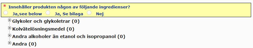 Befintlig ramformulering En uppsättning ramformuleringar har utarbetats av en expertgrupp bestående av företrädare för giftinformationscentraler, behöriga myndigheter, branschorganisationer och