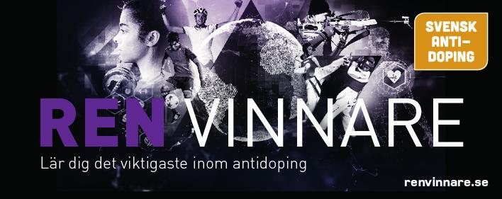 Ren vinnare är en e-utbildning för idrottsutövare och stödpersonal som har uppdaterats enligt gällande dopingregler från 1 januari 2015.