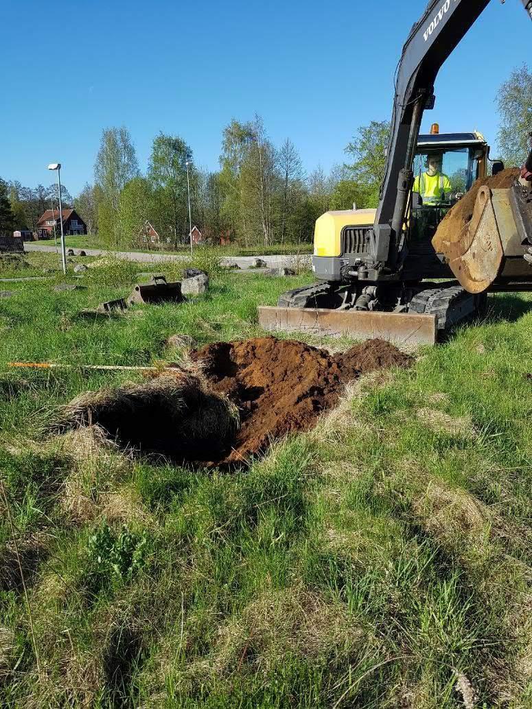 286025 Netto-området, Osby Dokumentation av provgropsgrävning