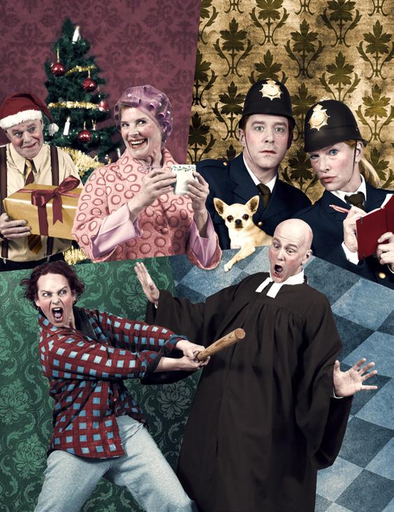 LÖGN I HELVETE Foto: Stefanie Andersson Av Anthony Neilson Premiär 8 december på Örebro Teater GOBBEL OCH BLUNT är inte precis poliskårens skarpaste hjärnor, och när de ska lämna ett sorgebud på