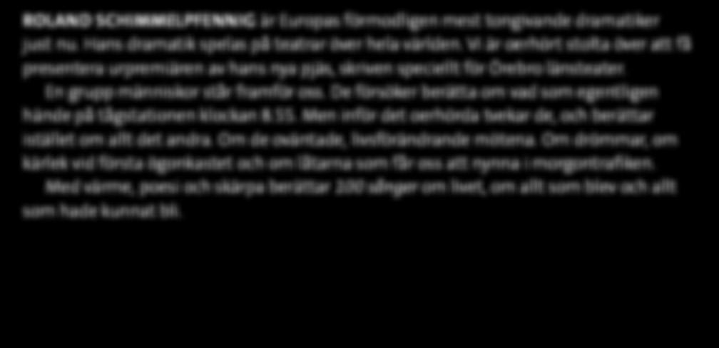 En grupp människor står framför oss. De försöker berätta om vad som egentligen hände på tågstationen klockan 8.55.