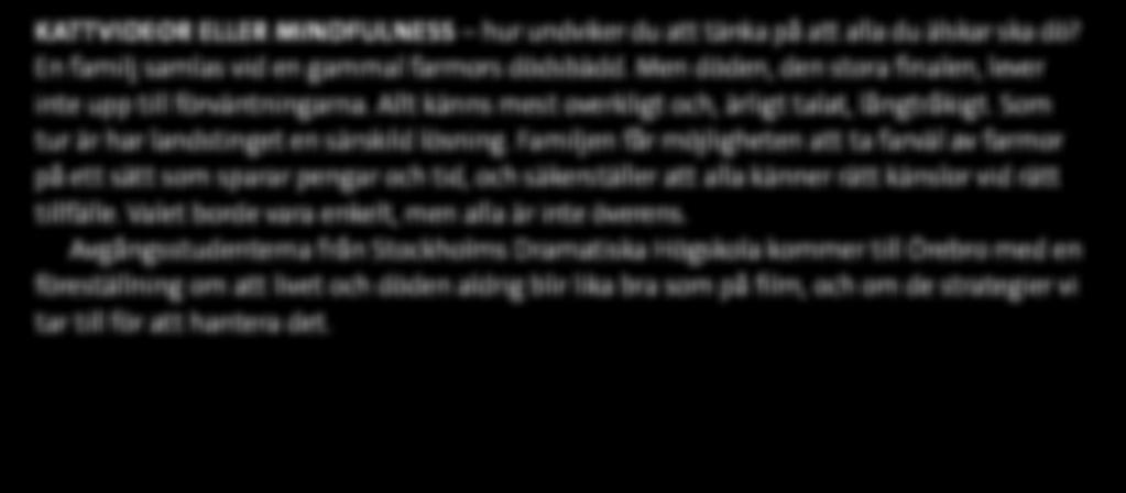 Men döden, den stora finalen, lever inte upp till förväntningarna. Allt känns mest overkligt och, ärligt talat, långtråkigt.