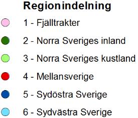 66 55 4 Mellansverige 181 226 213 183 195 99 137 155 153 5 Sydöstra Sverige 93 103 120 104 107 59 78 105 99 6 Sydvästra Sverige 84 111 131 102 134 75 115 103 111 Hela Sverige 660 816 837 713 707 392
