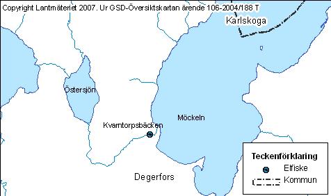 Bäckens vatten kommer huvudsakligen från Stora Kvarntjärn, som inte ingår i länets kalkningsprogram. Kvarnbäcken har sitt utflöde i Likalampi. Bäckstränderna har kalkats 1979, 1986, 1989.