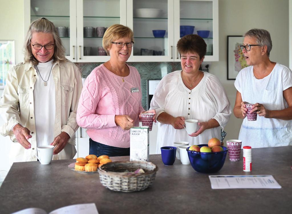 pilotprojekt i fokus Måla, skriva, baka eller bara fika och prata. På Kraftens Hus träffas man för att samla kraft tillsammans.