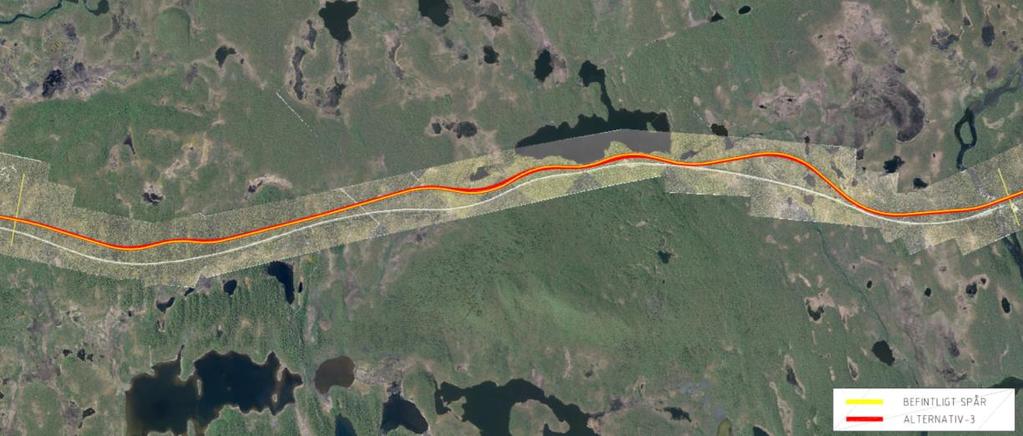 Järnvägsplan 2: (Krokvik)-Rautas Planförslaget börjar vid utfart från Krokvik driftplats och sträcker sig fram till och med Rautas driftplats.