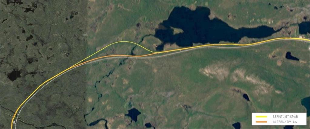 Järnvägsplan 3: (Rautas)-Rensjön Planförslaget börjar vid utfart från Rautas driftplats och sträcker sig fram till och med Rensjön driftplats.