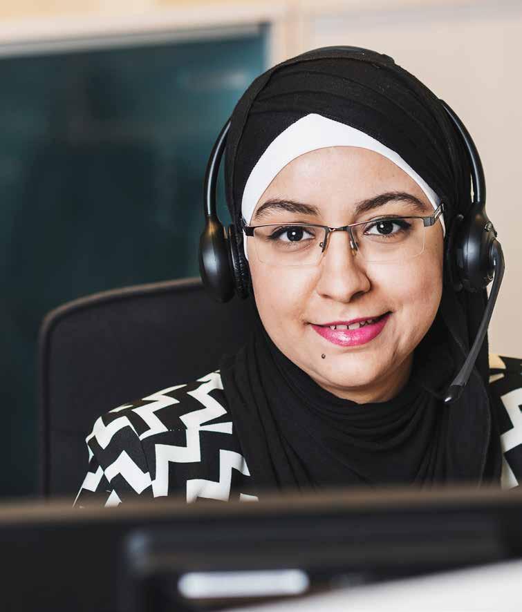 FÖRSÄKRINGAR FÖR ETT HÅLLBART ARBETSLIV 510 364 SAMTAL SPINDELN I NÄTET Trots den pågående digitaliseingen är telefon fortfarande en viktig kanal för våra kunder och vår kundtjänst är mycket