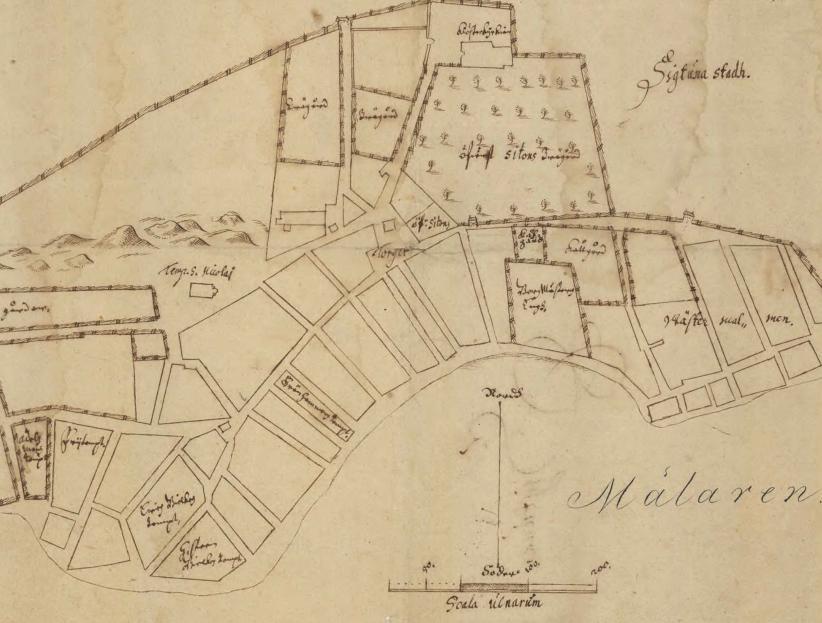 2.3. Stora torget i Sigtuna År 1304 donerades en gård till Dominikankonventet. Bredvid gården ska det ha legat ett torg, men det är dock inte helt klart var detta låg.