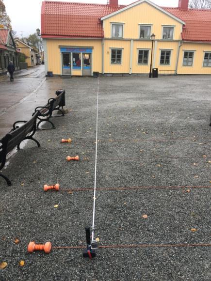 Strukturen mäter ca 11x4 m då den är som tydligast. Eftersom det inte går att säga om det är något modernt eller inte så är det markerat som något som möjligt är arkeologiskt intressant.