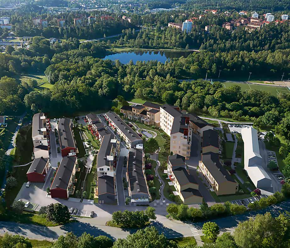 Trädgårdsstaden Hestra TRÄDGÅRDSSTADEN HESTRA är ett samprojekt mellan Cernera och Mjöbäcks Entreprenad.