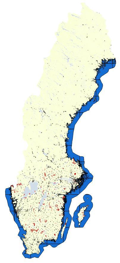 Fibertillgång i olika landsbygdstyper (hushåll) Reell kvantifiering Tätortsnära Kustnära Skogsnära Jordbruksnära Totalt: 490 839 Ej fiber: 347 187 %