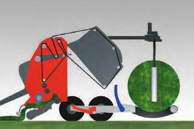 Plastarbordet med 4 remmar, 2 stora valsar och 4 sidokoner ger maximal dragkraft, jämn balrotation och korrekt plastöverlappning, oavsett balform.