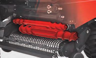 INTEGRALROTOR TOTAL KONTROLL AV MATERIALFLÖDET Alla VB-balpressar, förutom de med OptiFlow, är utrustade med den patenterade* integralrotortekniken.