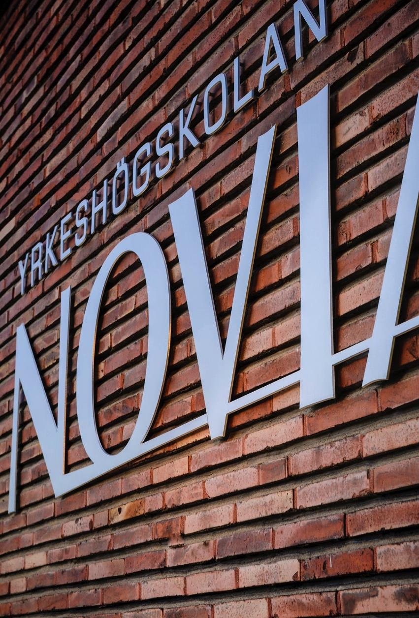 Yrkeshögskolan Novia Novia består av Campus Vasa, Campus Åbo, Aboa Mare Åbo, Campus Raseborg och Campus Allegro Jakobstad 3 enheter (sedan 2017) Ca 4000 studerande, ca 300 i personalen Forskningen