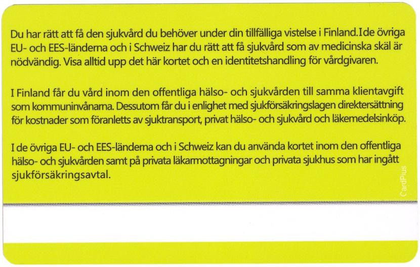 Sjukförsäkringsanvisningar för