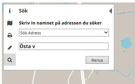 8 (17) Välj önskad sökning och skriv in de första bokstäverna så kommer en lista upp med