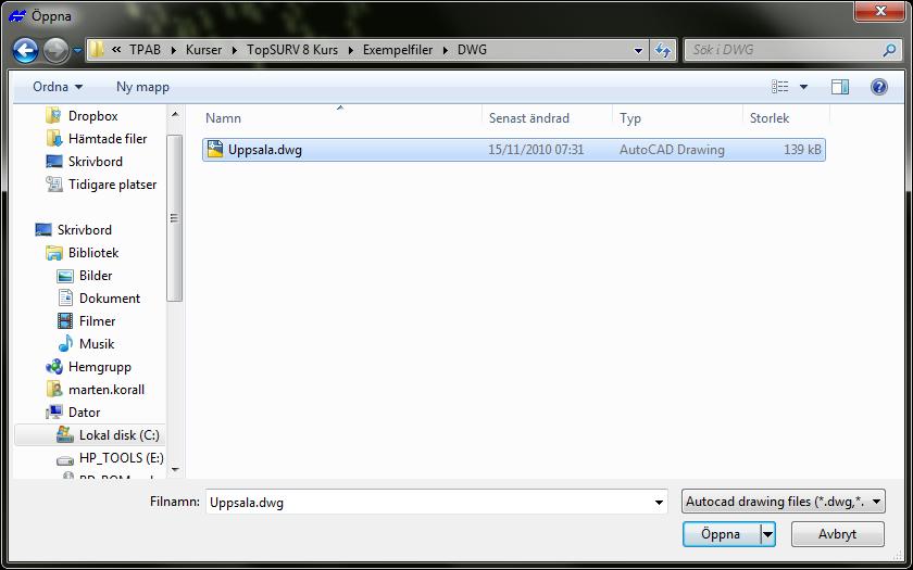 Import linjer Import av linjer Linjer kan importeras i