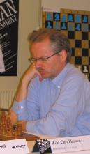 Curt Hansen föll på mållinjen. 5.a3 Le7 6.Sf3 O-O 7.