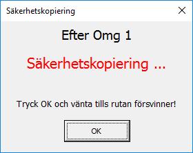 7 Övriga funktioner Funktionerna: Säkerhetskopiering Justera Anmälningar Dessa är tillgängliga under hela tävlings gång 7.