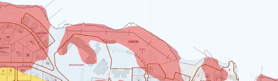 14 av 51 Enligt Geologiska kartbladet (1964) består undergrunden i planområdet i huvudsak av berggrund. En övergripande geoteknisk utredning togs fram 2017 06 10 av ÅF infrastruktur AB.