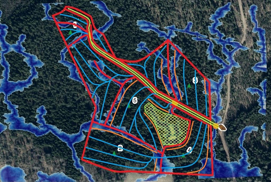 Erfarenhet från drivningsplanering Markfuktighetskartor och laserskanningsdata förändrat planeringen av avverkningar i grunden.