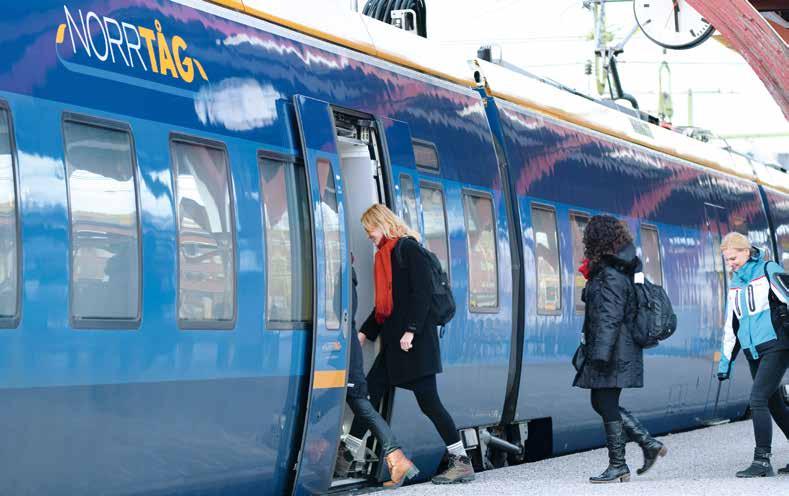 REGIONAL TRANSPORTPLAN FÖR VÄSTERNORRLAND 2018-2029 KAPITEL 2 Regionala strategier och mål 17 Foto: Örjan Leek de på de två universiteten.
