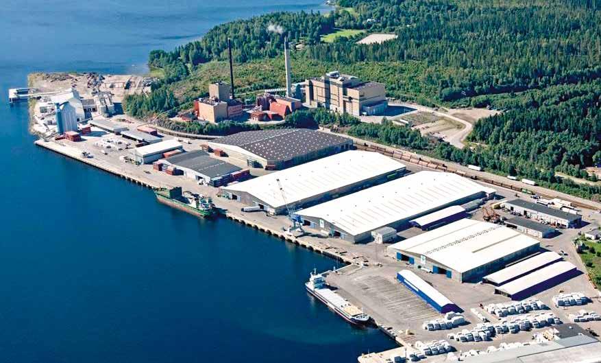 REGIONAL TRANSPORTPLAN FÖR VÄSTERNORRLAND 2018-2029 KAPITEL 3 Västernorrland infrastruktur och transporter 35 Två större tyngdpunkter i länets hamnstruktur är Sundsvall hamn och industrihamnen i